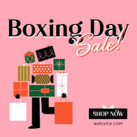 Boxing Shopping Sale Linkedin Post