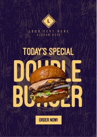 Double Burger Flyer