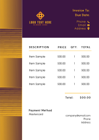 Geometric Invoice example 1