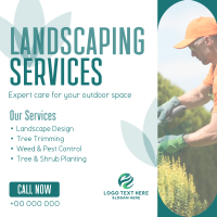 Professional Landscape Services Linkedin Post