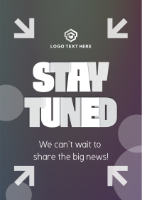 Stay Tuned for Big News Flyer Image Preview