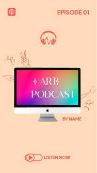 Art Podcast Episode Instagram Story