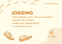 Jogging Facts Postcard Image Preview