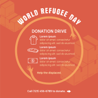 World Refugee Day Donations Instagram Post Design