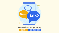 Online Therapy Consultation Facebook Event Cover