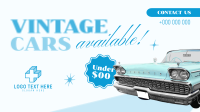 Vintage Cars Available Animation