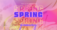 Exclusive Spring Giveaway Facebook Ad