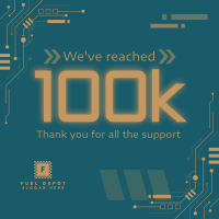 Circuit Board Milestone Instagram Post Image Preview