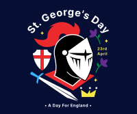 St. George's Knight Helmet Facebook Post