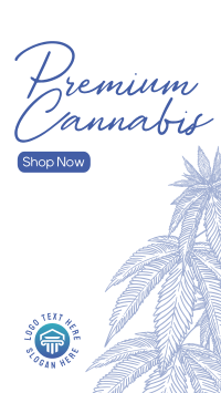 Premium Marijuana Instagram Reel Image Preview