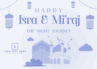 Isra and Mi'raj Night Journey Postcard