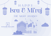 Isra and Mi'raj Night Journey Postcard Image Preview