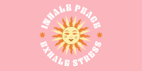 Peace Relax Day Twitter Post Design