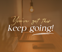 Keep Going Motivational Quote Facebook Post Design