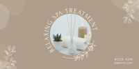 Spa Treatment Twitter Post