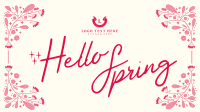 Floral Hello Spring Animation