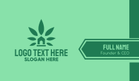 Cannabis Weed Marijuana Dispensary Business Card Design