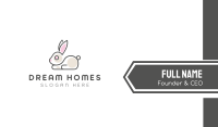 Cute Bunny Pet Shop Business Card Design
