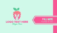 Strawberry Helmet Business Card Design