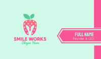 Strawberry Helmet Business Card