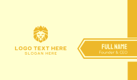 Golden Wild Lion Business Card