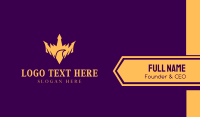 Golden Bird Crown Business Card