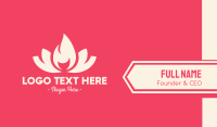 Pink Fire Lotus Business Card