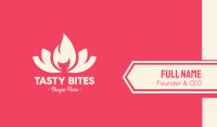 Pink Fire Lotus Business Card