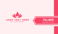 Pink Fire Lotus Business Card