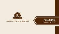 Rustic Rodeo Lettermark Business Card
