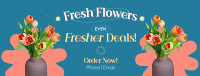 Fresh Flowers Sale Facebook Cover