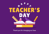 Teachers Special Day Postcard