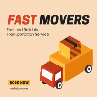 Fast Movers Service Instagram Post Design