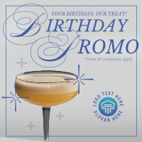 Rustic Birthday Promo Linkedin Post Design