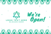 We're Open Festival Pinterest Cover Design