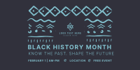 Black History Month Pattern Twitter Post