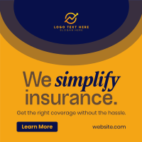 Minimalist Insurance Coverage Instagram Post Design