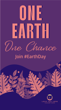 One Earth One Chance Celebrate Facebook Story Design