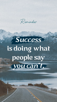 Success Motivational Quote TikTok Video