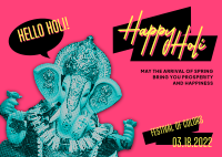 Hello Holi Postcard