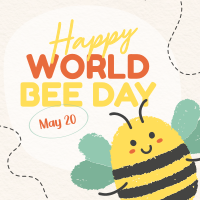 Modern Celebrating World Bee Day Instagram Post