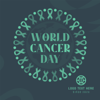 Cancer Day Ribbon Instagram Post