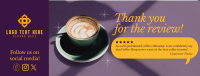 Minimalist Coffee Shop Review Facebook Cover