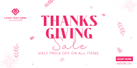 Thanksgiving Sale Twitter Post