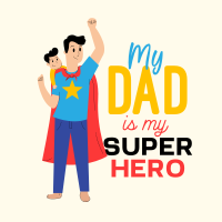 Superhero Dad Instagram Post
