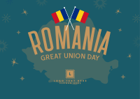 Romania Great Union Day Postcard