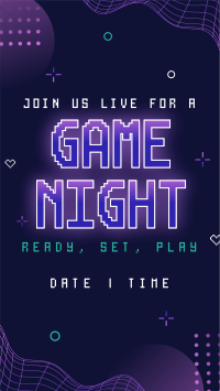 Futuristic Game Night Instagram Reel Image Preview