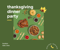 Thanksgiving Dinner Party Facebook Post