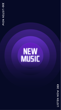 New Music Button Facebook Story