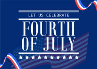 4th of July Greeting Postcard